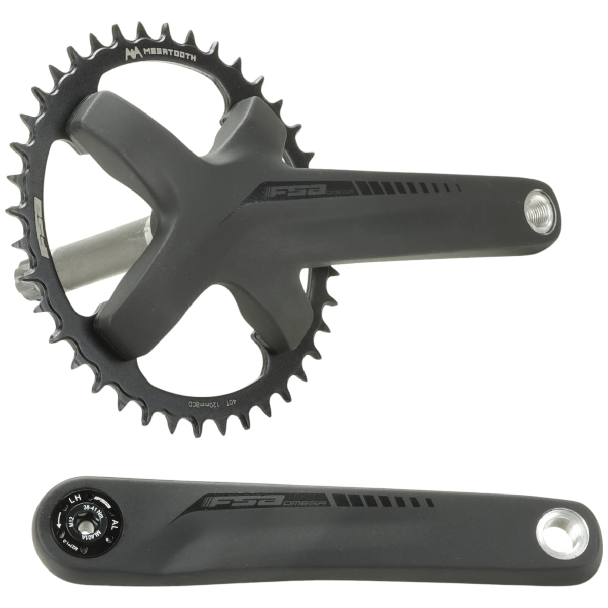 FSA Kurbel 1X Omega 19 mm Achse 175 mm 40T Kettenblatt (10/11 - fach) - RAAAD.de