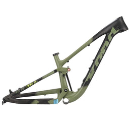 Kona Hei Hei Trail CR Carbon Rahmen 27,5" | MTB Trail Fully 140 mm | Olive | Modell 2018 | Größe XS