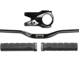 Lapierre / WTB Cockpit - Set MTB | Lenker 780 mm | Vorbau 45 mm | Ø 31.8 mm | WTB Wafel Lock - On Griffe | schwarz - RAAAD.de