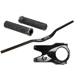 Lapierre / WTB Cockpit-Set MTB | Lenker 780 mm | Vorbau 45 mm | Ø 31.8 mm | WTB Wafel Lock-On Griffe | schwarz