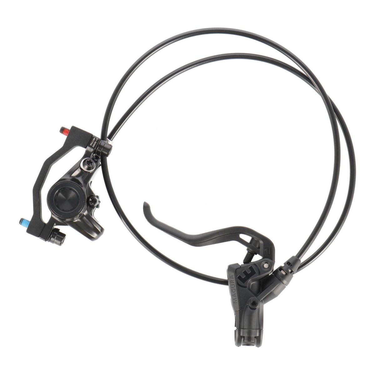 FukkeR Fahrrad Scheibenbremse Set Hydraulisch – Vorne 900 Mm / Hinten 1550 Mm, 4-Kolben, Für 160/180 Mm Scheiben