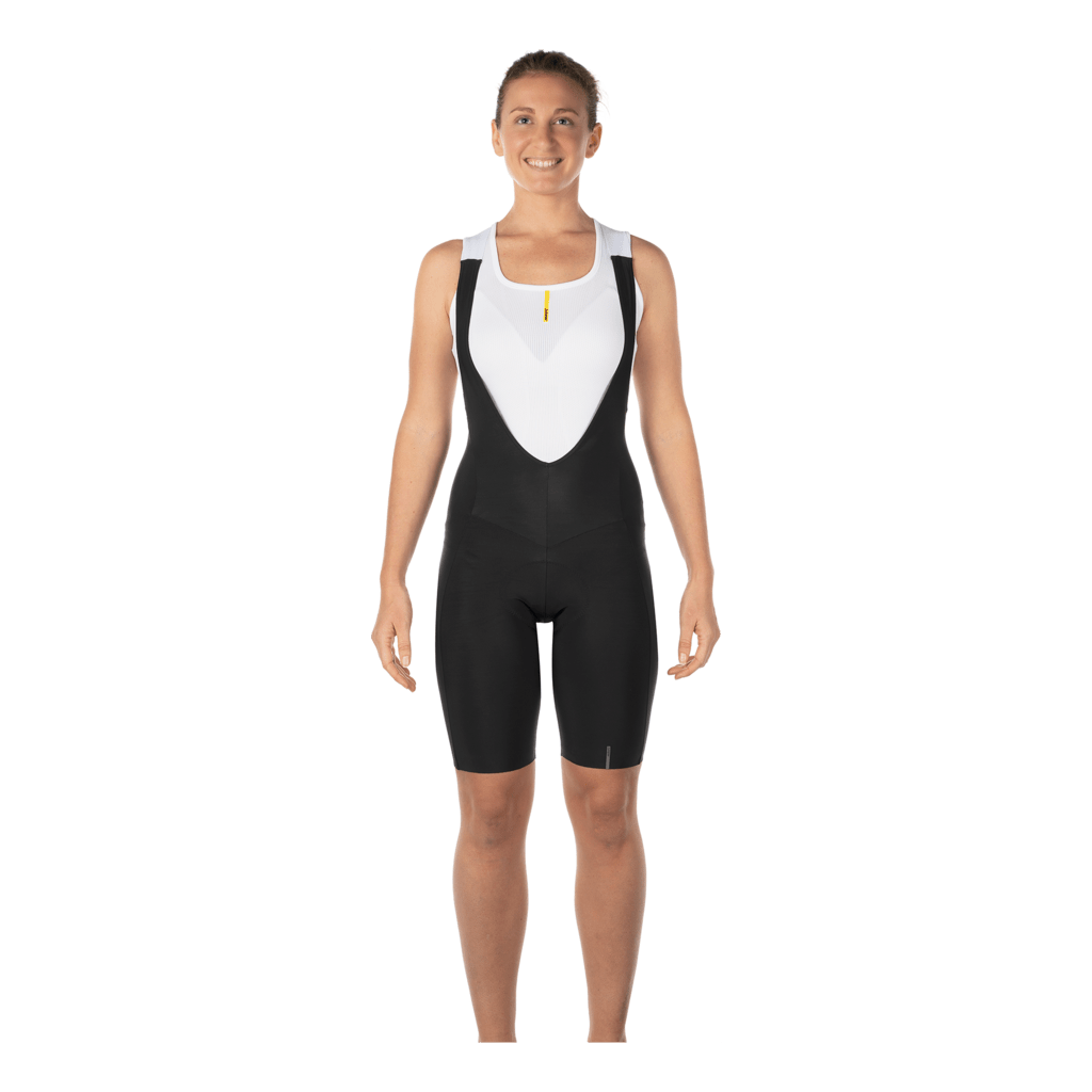 Mavic Essential Bib Shorts Women | Fahrradhose mit Trägern | Ergo Essential Sitzpolster | Damen | Schwarz - RAAAD.de