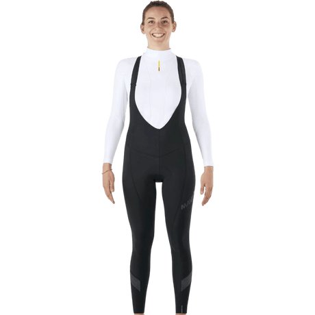 Mavic Essential Thermo Women Bib Tight | lange Radhose mit Trägern | Damen | Schwarz | warm & atmungsaktiv - RAAAD.de