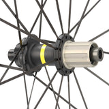 Mavic Ksyrium Elite UST Laufradsatz 28" | Steckachse 12x100 / 12x142 mm | Centerlock | Shimano HG | schwarz matt (B - Ware) - RAAAD.de