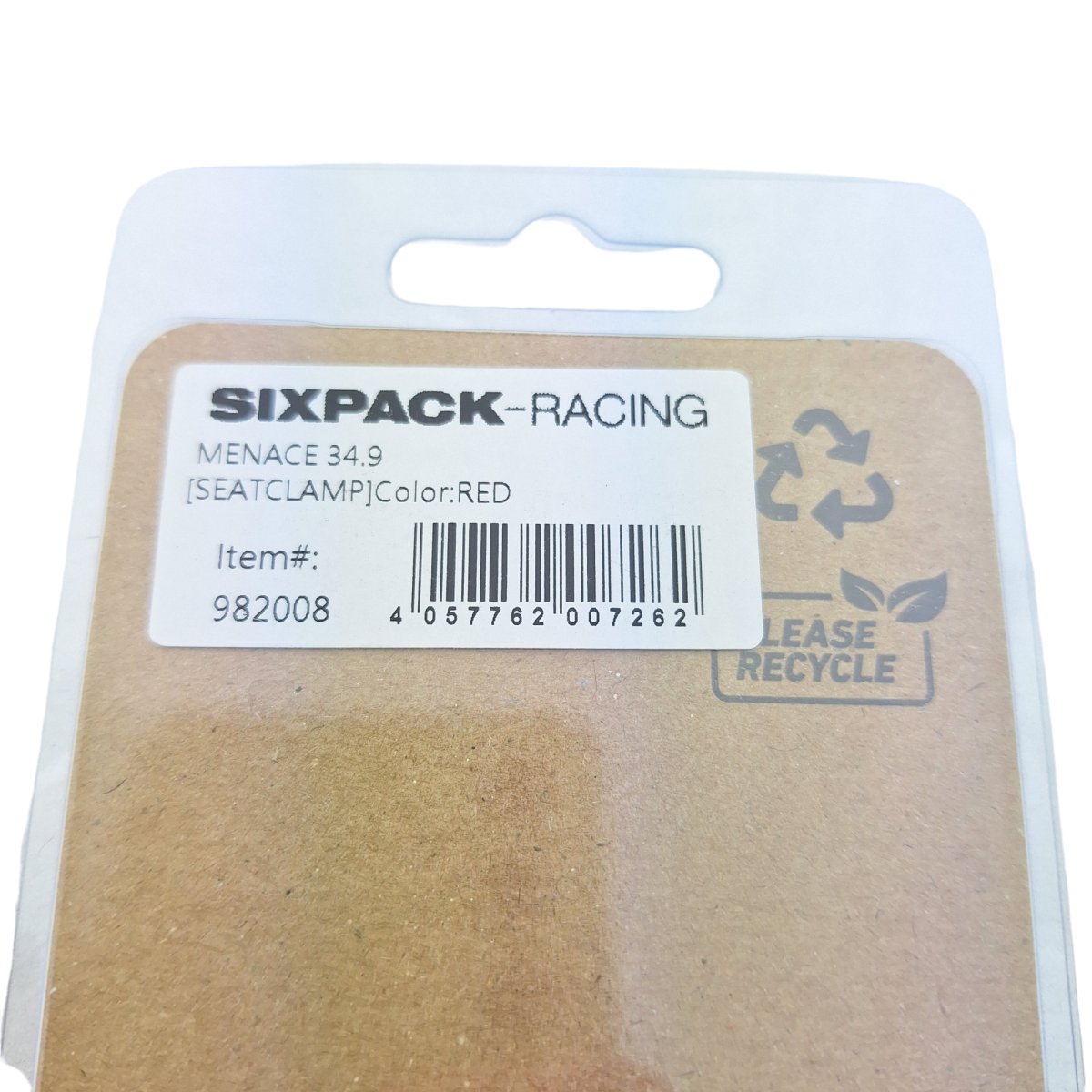 Sixpack Menace Sattelklemme 34.9 mm rot - RAAAD.de