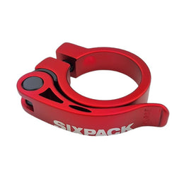 Sixpack Menace Sattelklemme 34.9 mm Rot Schnellspanner