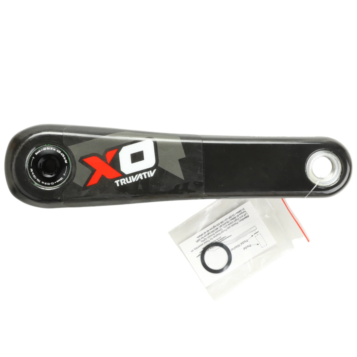 SRAM X0 DH Kurbelarm links GXP 165 mm Carbon schwarz rot - RAAAD.de