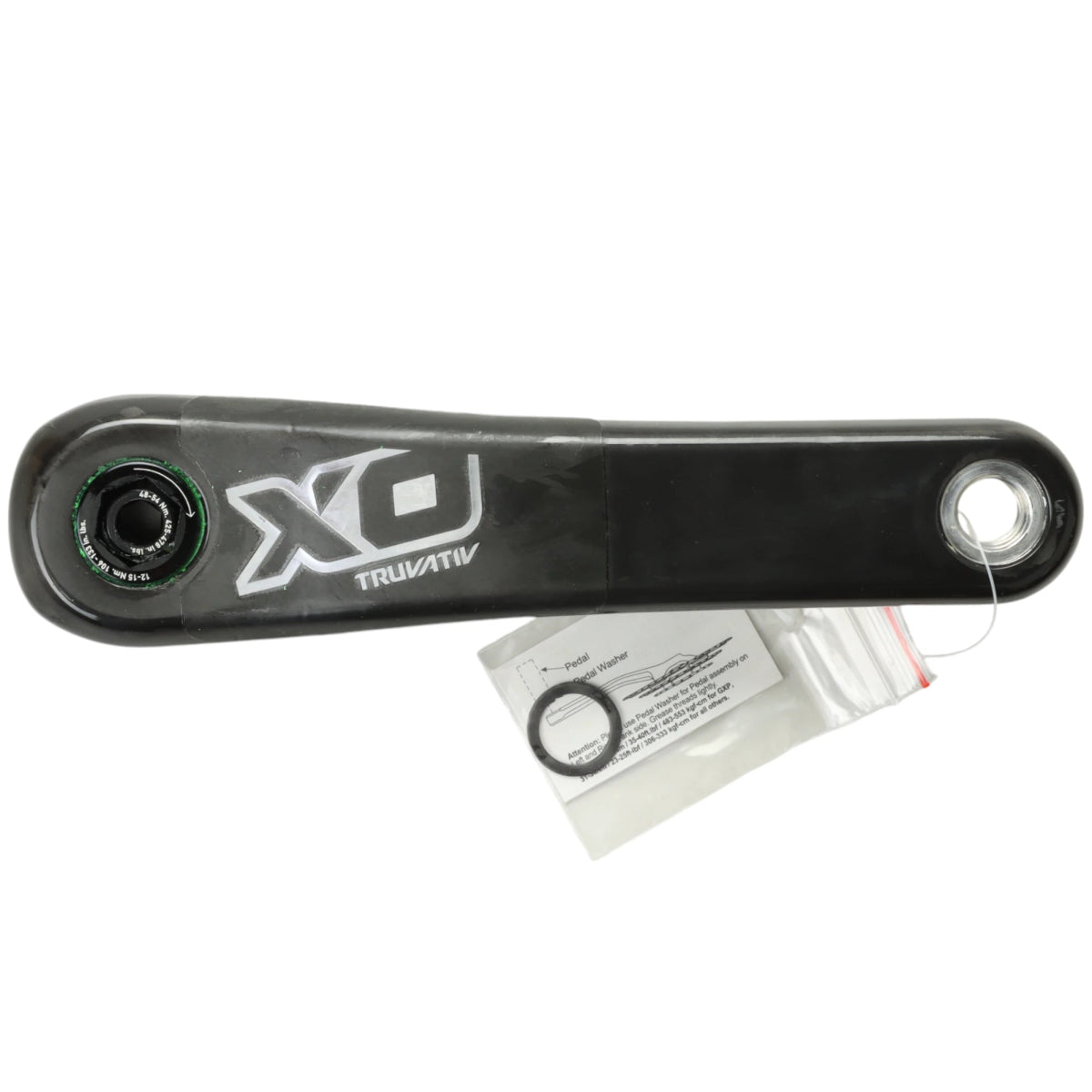 SRAM X0 DH Kurbelarm links GXP 170 mm Carbon schwarz silber - RAAAD.de