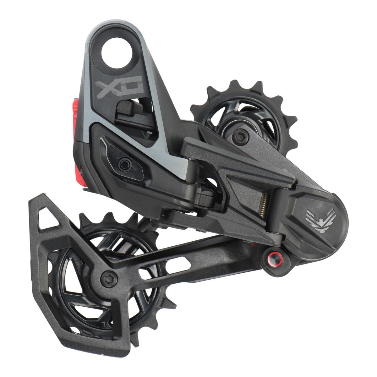 SRAM X0 Eagle Transmission AXS Schaltwerk | 12 - fach | kabellos | T - Type | silbernes Plättchen fehlt - RAAAD.de