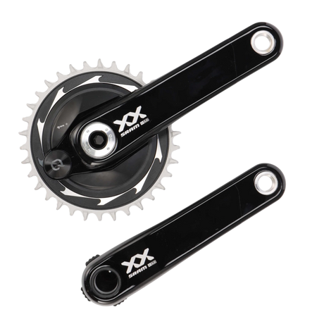 SRAM XX SL Eagle Transmission Powermeter Kurbel | DUB | 165 mm Kurbelarme | 34T Kettenblatt - RAAAD.de