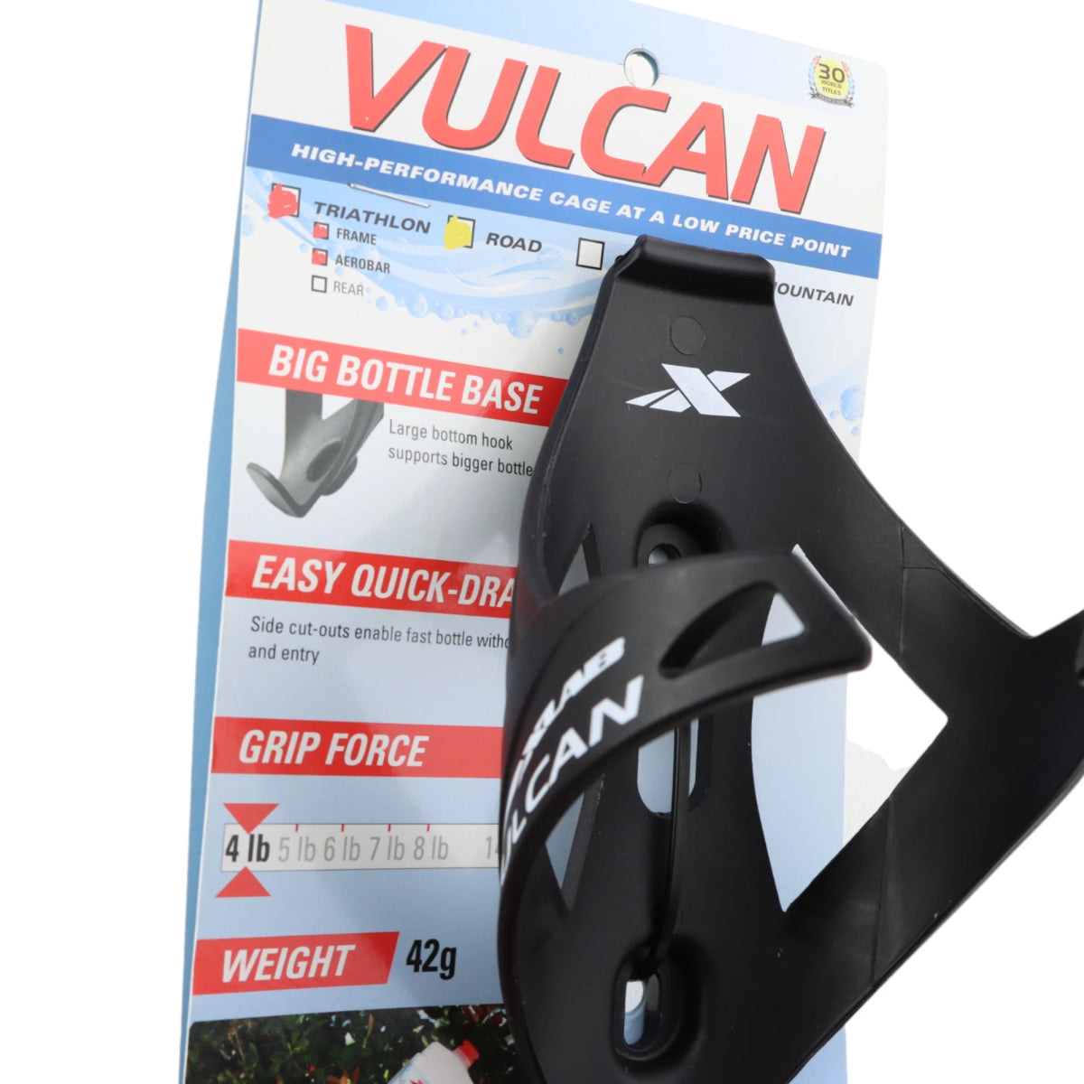 XLAB Vulcan Cage Flaschenhalter Rennrad Triathlon schwarz - RAAAD.de