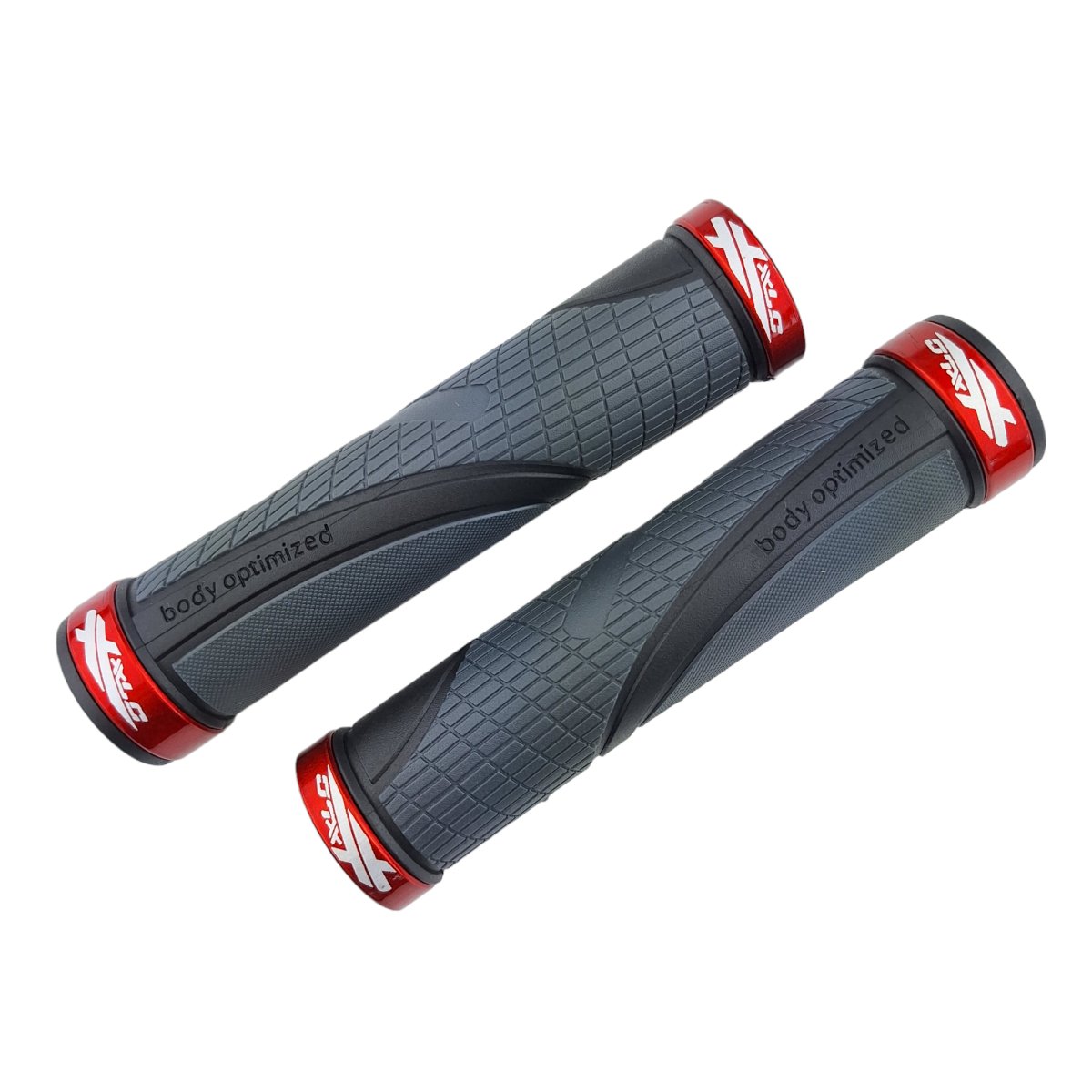 XLC Mountainbike Griffe high grip Lock-on schwarz rot - RAAAD.de