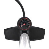 XLC Standpumpe | Dualkopf | Manometer | kompatibel mit Auto - , Sclaverand - & Dunlopventil | weiß - RAAAD.de