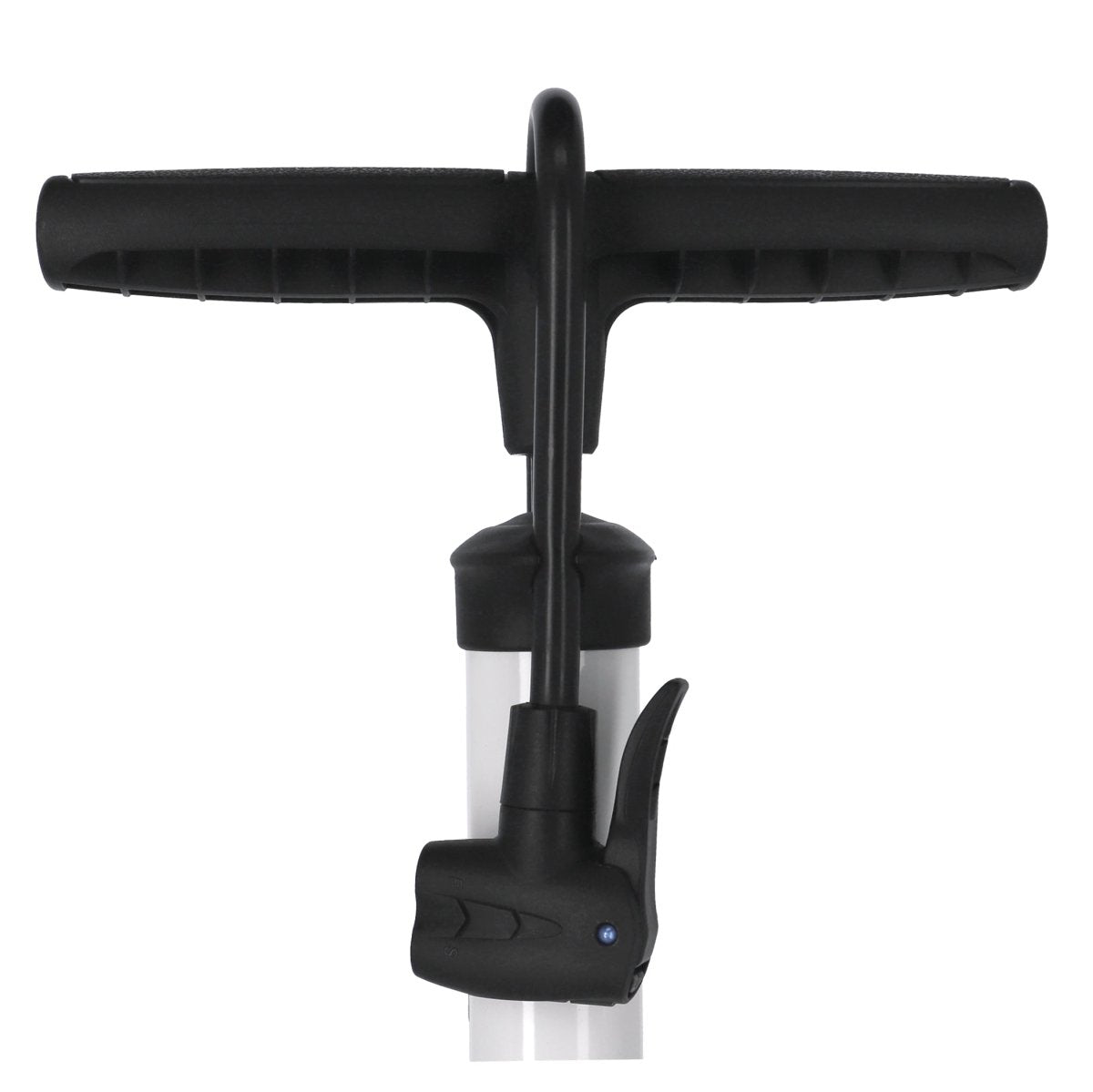 XLC Standpumpe | Dualkopf | Manometer | kompatibel mit Auto - , Sclaverand - & Dunlopventil | weiß - RAAAD.de