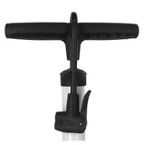 XLC Standpumpe | Dualkopf | Manometer | kompatibel mit Auto - , Sclaverand - & Dunlopventil | weiß - RAAAD.de