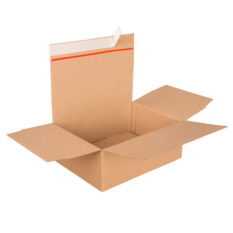 Karton 345 x 260 x 130 mm mit Aufreißfaden und Selbstklebestreifen - RAAAD.de